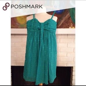 Teal Polka Dot Dress